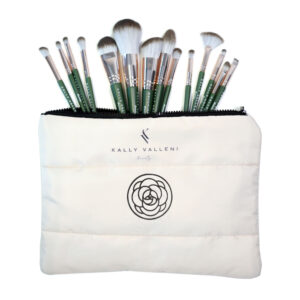 Kally Valleni GiftBox “Cotton Cosmetic Bag With Make Up Brush Set”